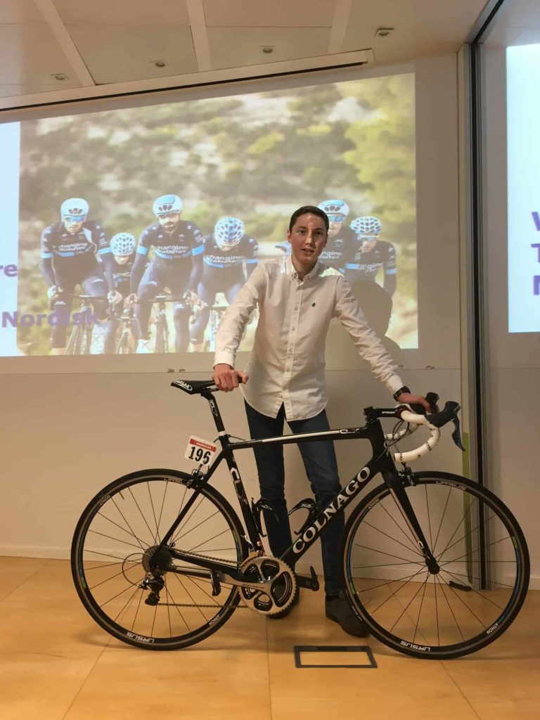 TNN Presents Colnago Bike to Contest Winner in Madrid