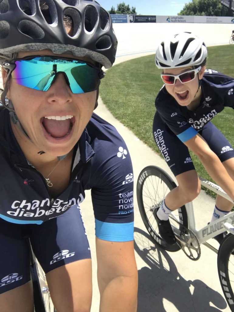 Mandy Marquardt Mentors Young Female Cyclist With Diabetes